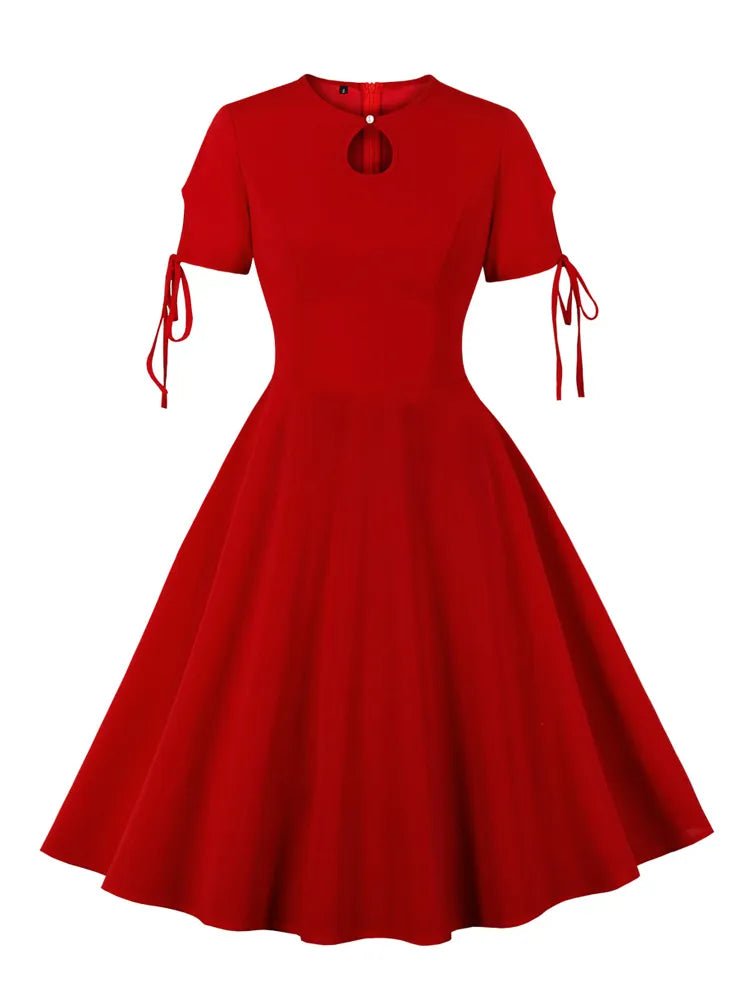 Robe Vintage Longue 50s Rouge - Louise Vintage