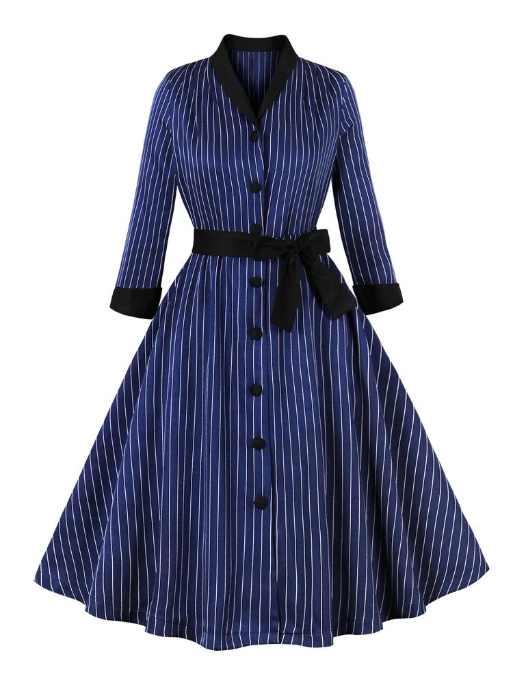 Robe tricot col à revers bleu marine femme | Morgan Robe tricot col à revers bleu marine femme | Morgan