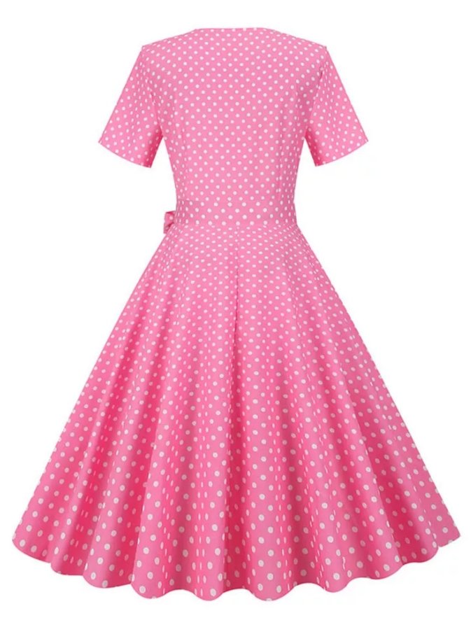 Robe Vintage Mariage Rose - Louise Vintage