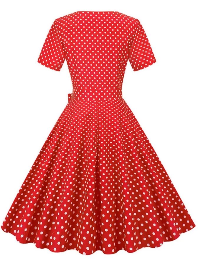 Robe Vintage Mariage Rouge - Louise Vintage