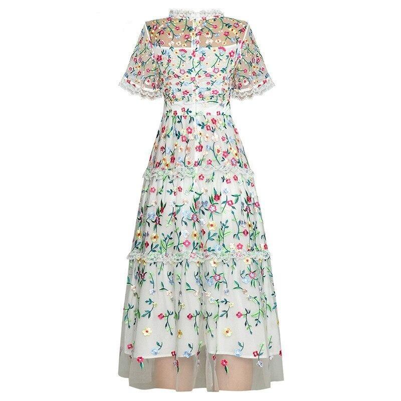 Robe Vintage Moderne Blanche - Louise Vintage