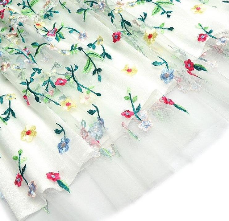 Robe Vintage Moderne Blanche - Louise Vintage