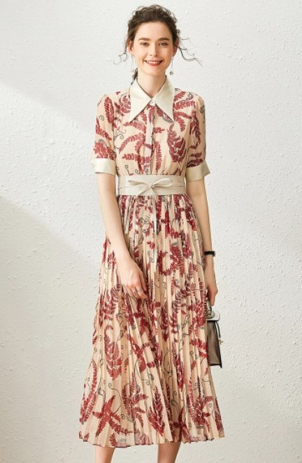 Robe Vintage Moderne Rose - Louise Vintage