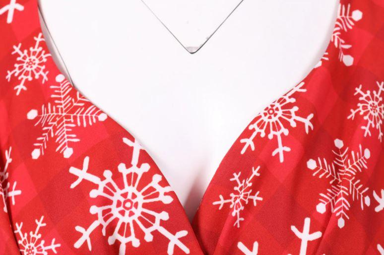 Robe Vintage Noel Grande Taille Rouge - Louise Vintage