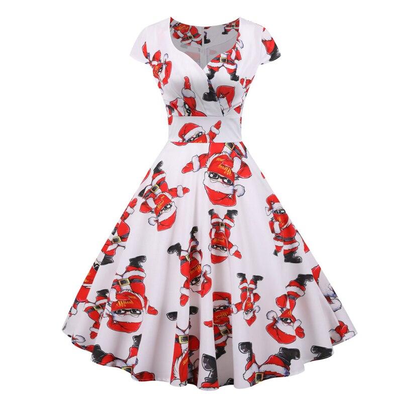 Robe Vintage Noel Grande Taille Santa - Louise Vintage