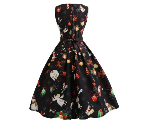 Robe Vintage Noel Noire - Louise Vintage