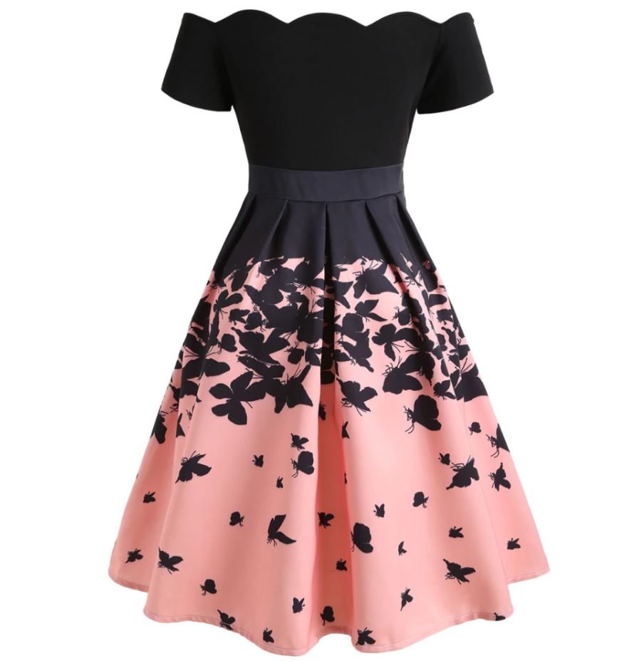 Robe Vintage Papillons - Louise Vintage