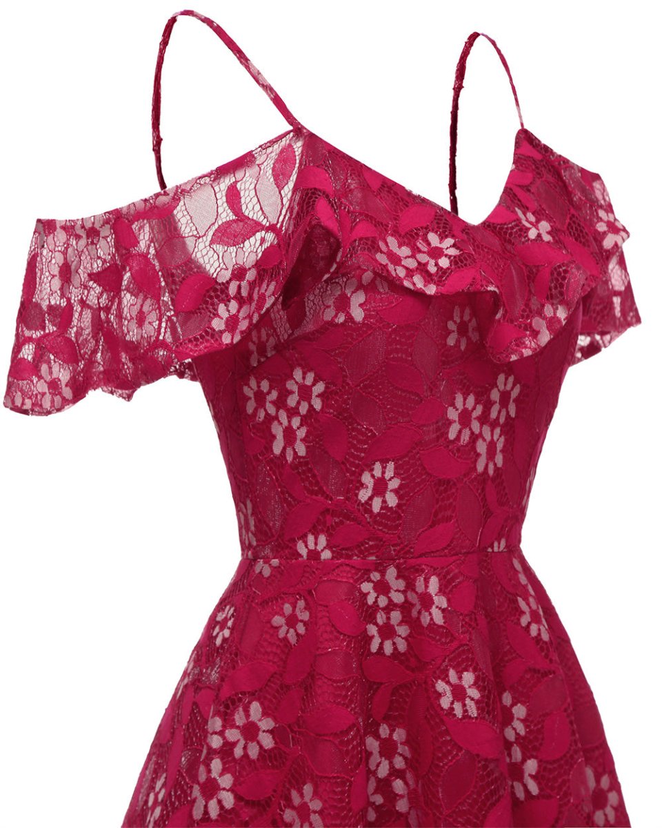 Robe Vintage pas cher Bordeaux - Louise Vintage