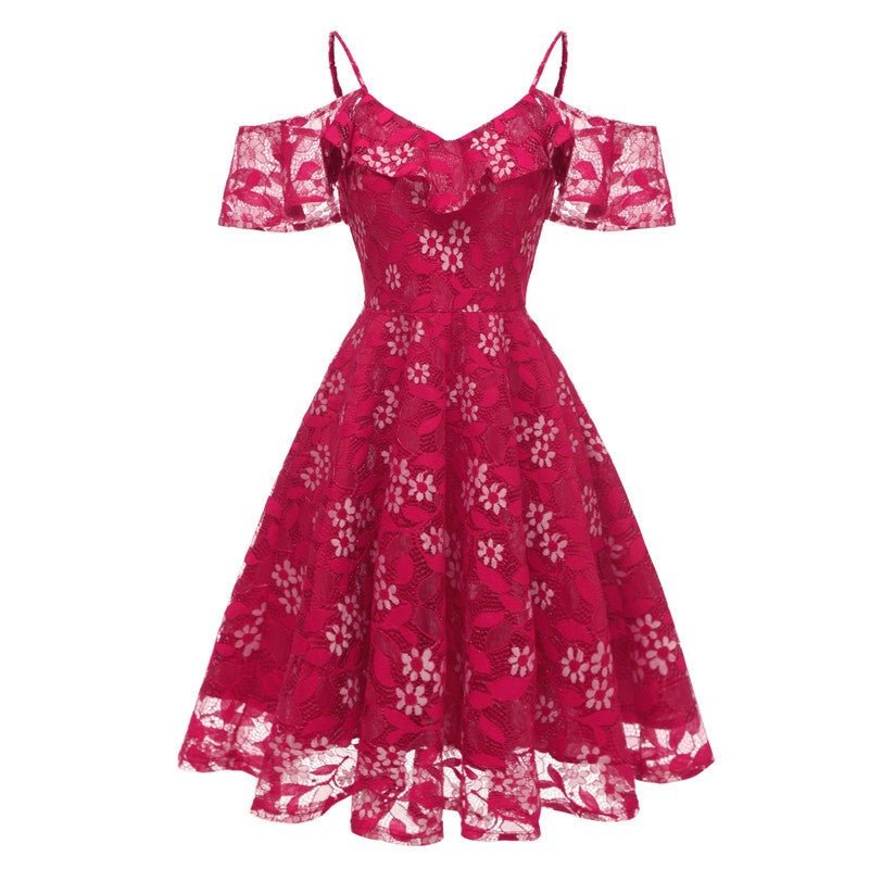 Robe Vintage pas cher Bordeaux - Louise Vintage