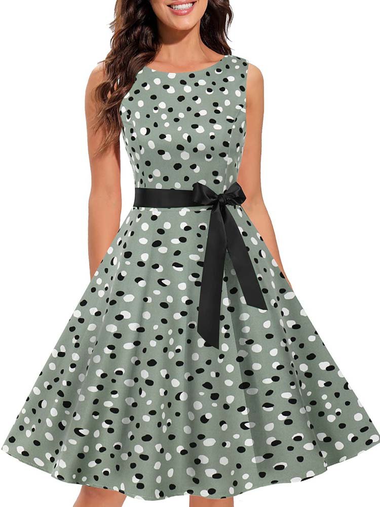 Robe Vintage pas cher Vert - Louise Vintage