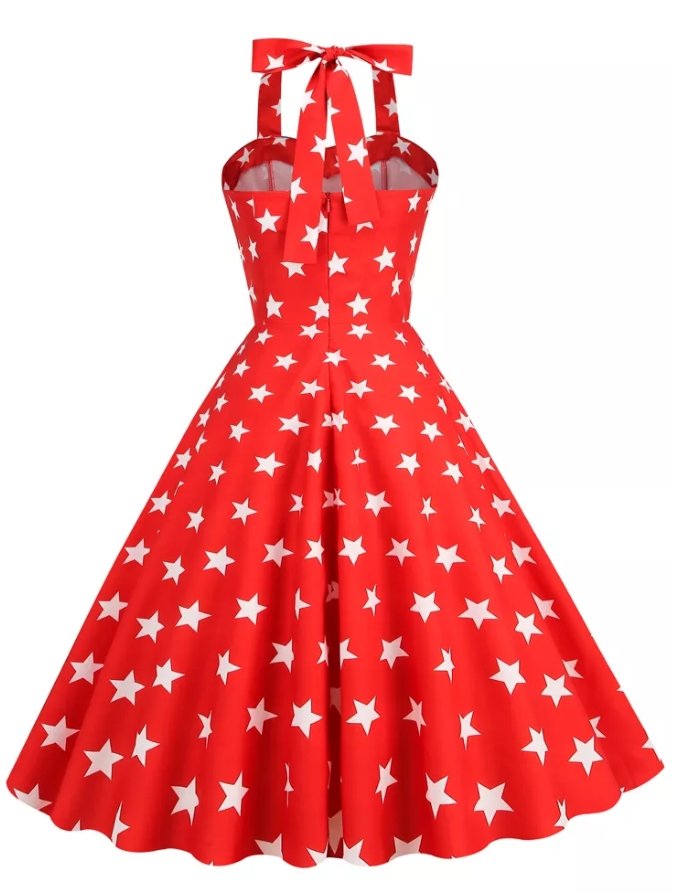 Robe Vintage Pin Up Coeur USA - Louise Vintage
