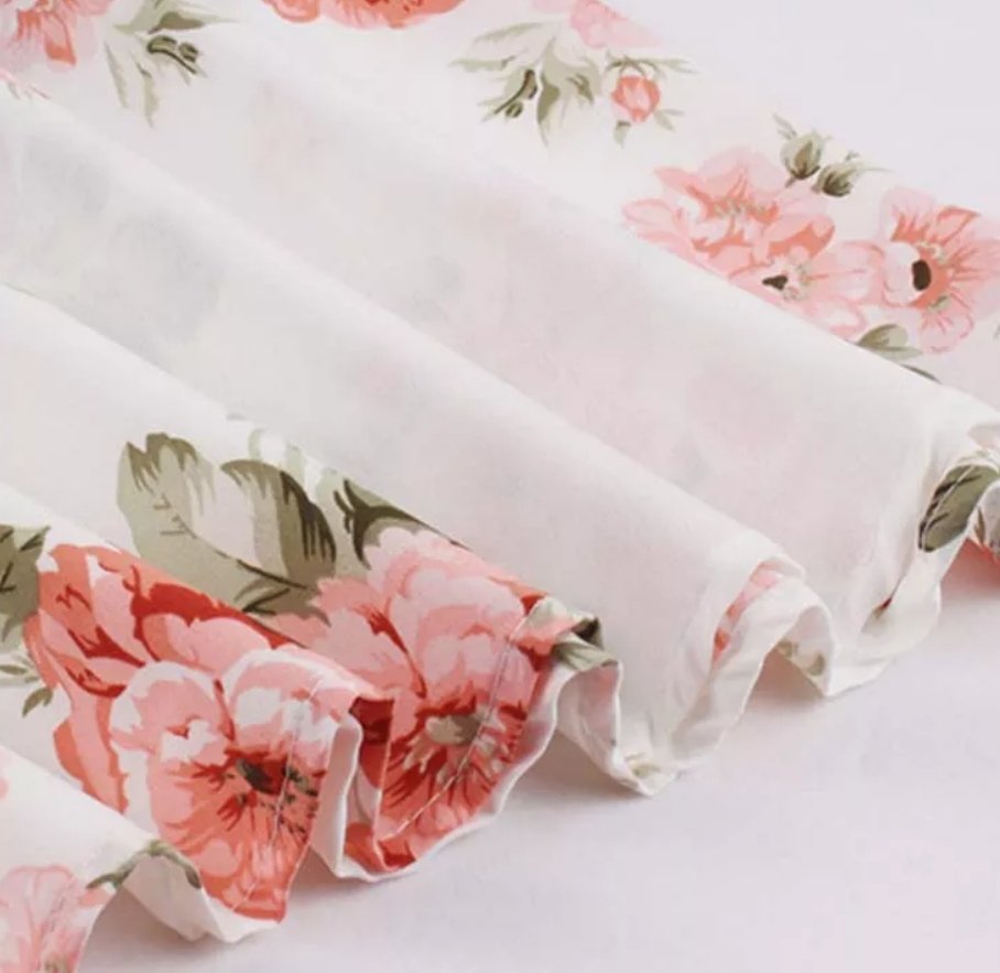 Robe Vintage Pin Up Fleurs Roses - Louise Vintage