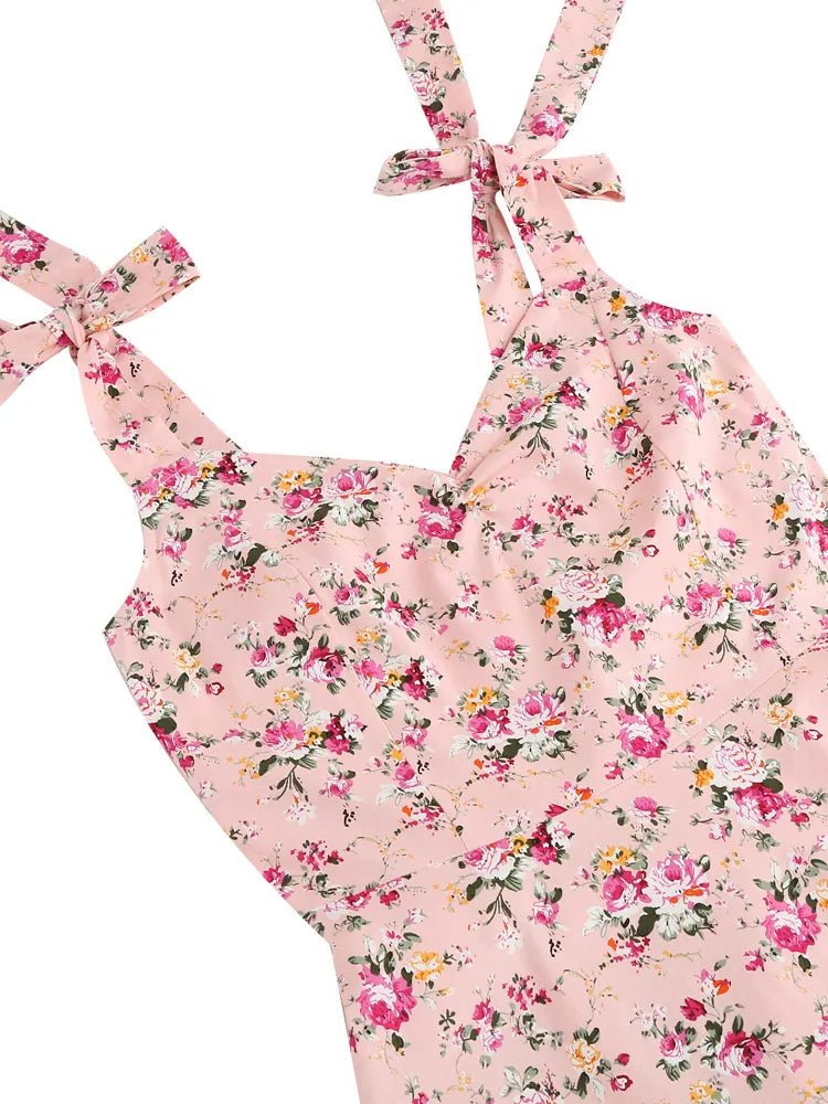 Robe Vintage Pin Up Rose Fleurs - Louise Vintage