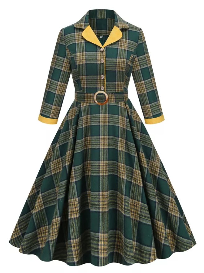 Robe Vintage Plissée - Louise Vintage