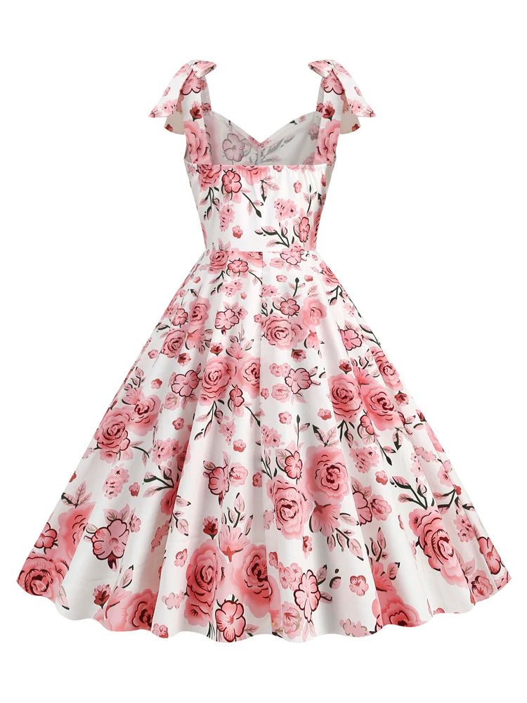 Robe Vintage Plissée Fleurs - Louise Vintage