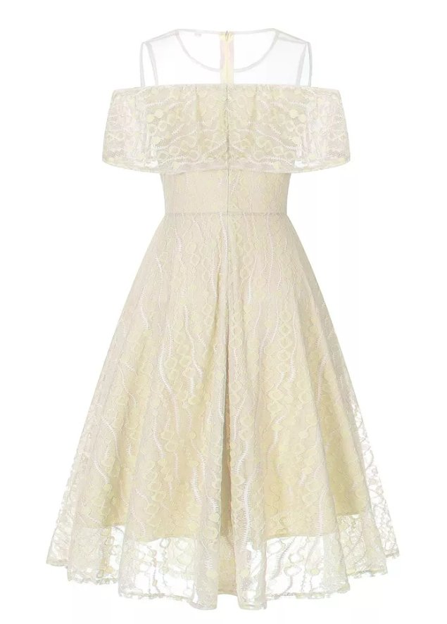 Robe Vintage Pour Mariage Blanche - Louise Vintage
