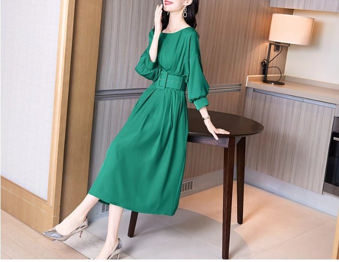 Robe Vintage Qualité Verte - Louise Vintage