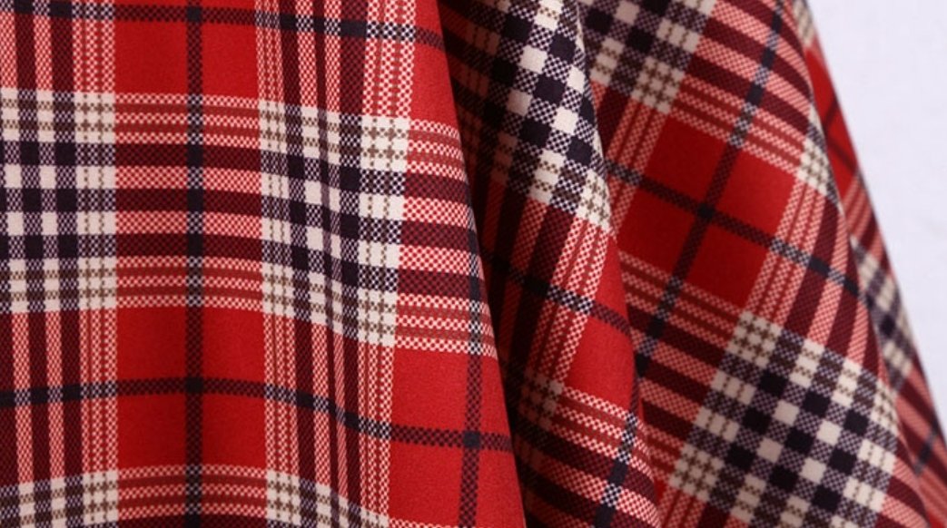 Robe Vintage Rayée Rouge et Noir - Louise Vintage