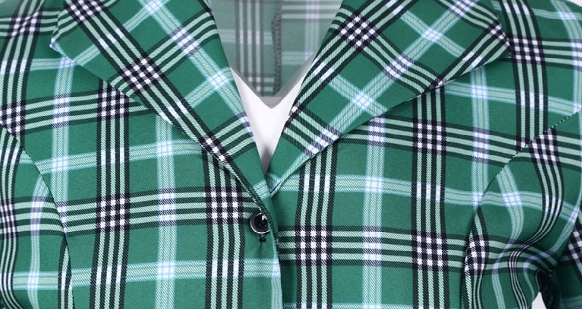 Robe Vintage Rayée Vert et Noir - Louise Vintage