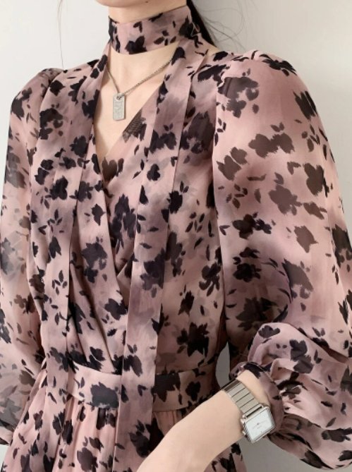 Robe Vintage Rose 1940s - Louise Vintage