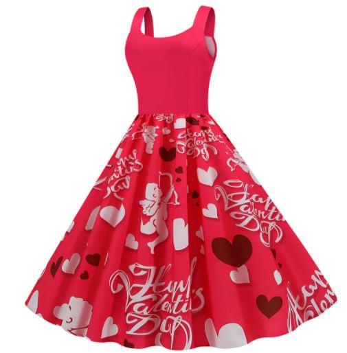 Robe Vintage Saint Valentin Cupidon - Louise Vintage