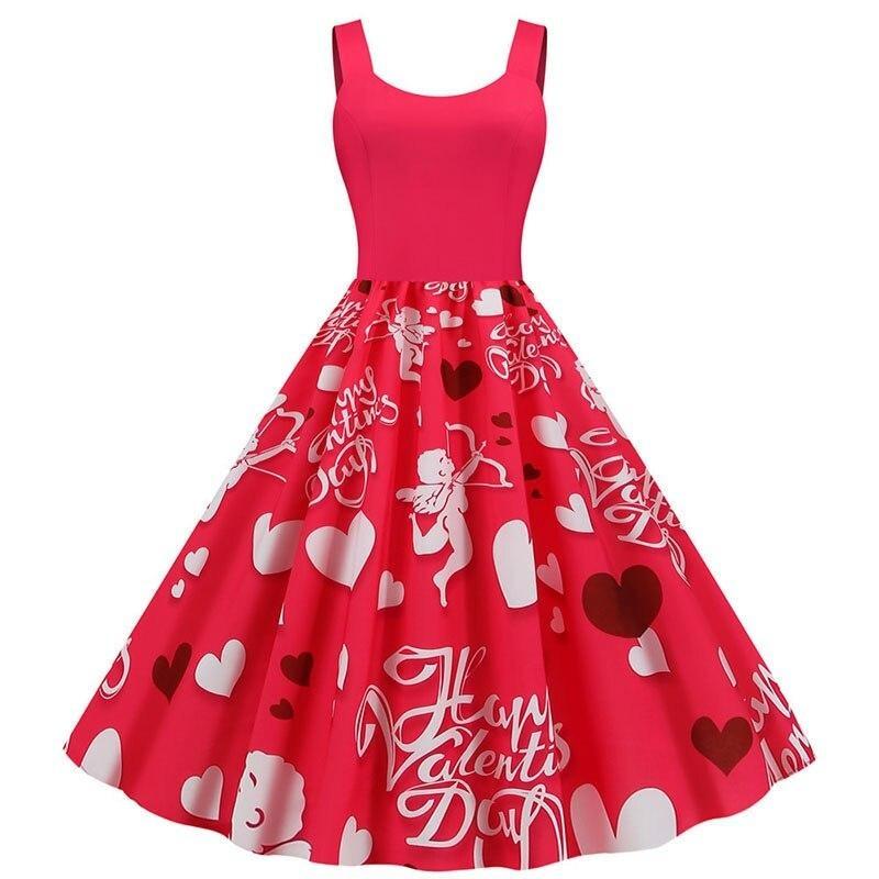 Robe Vintage Saint Valentin Cupidon - Louise Vintage