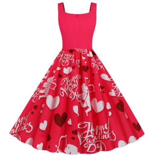 Robe Vintage Saint Valentin Cupidon - Louise Vintage