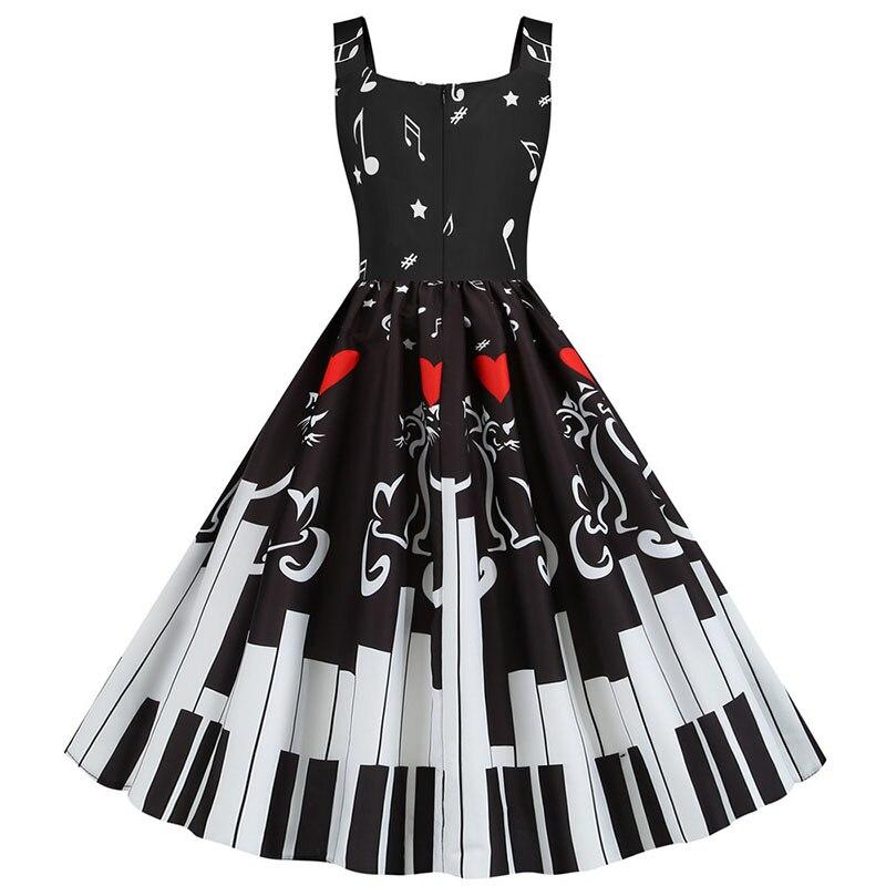 Robe Vintage Saint Valentin Piano - Louise Vintage