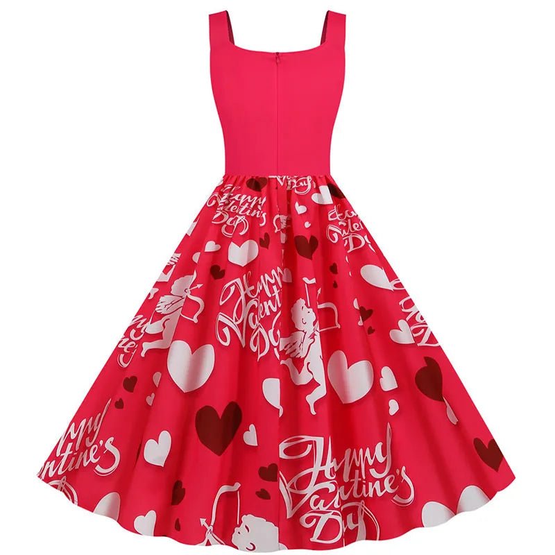 Robe Vintage Saint Valentin Rose - Louise Vintage