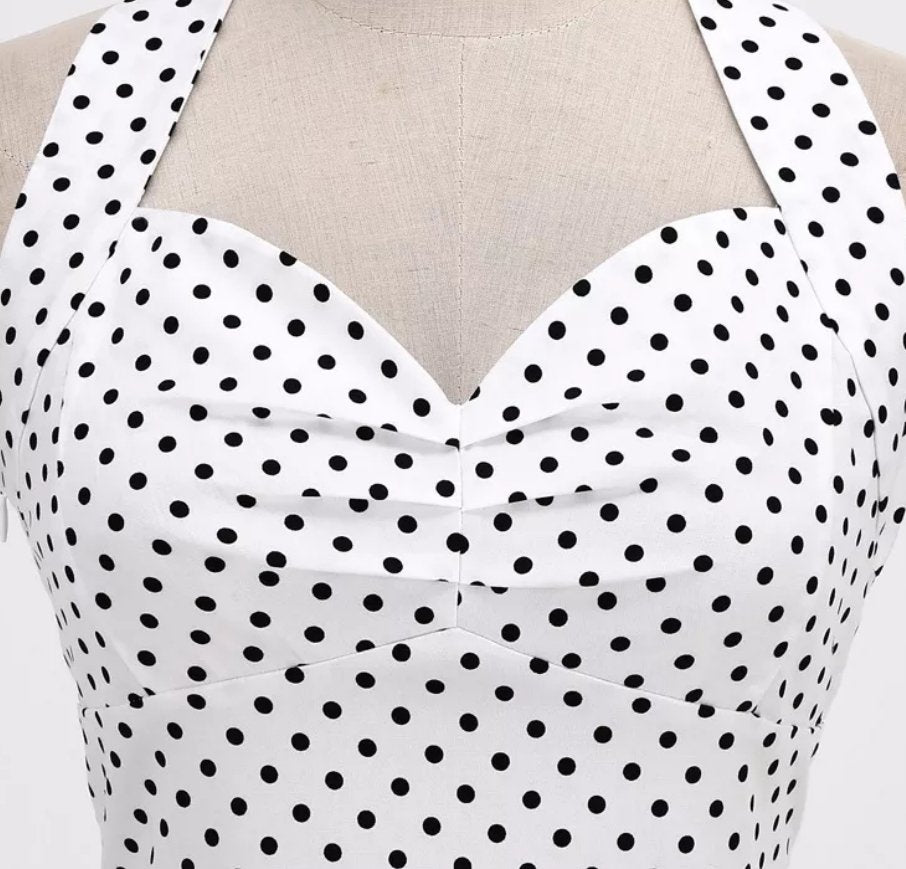 Robe Vintage Sexy Pin Up Blanc - Louise Vintage