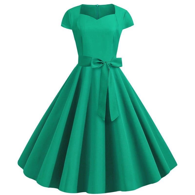 Robe Vintage Sexy Pin Up Vert - Louise Vintage
