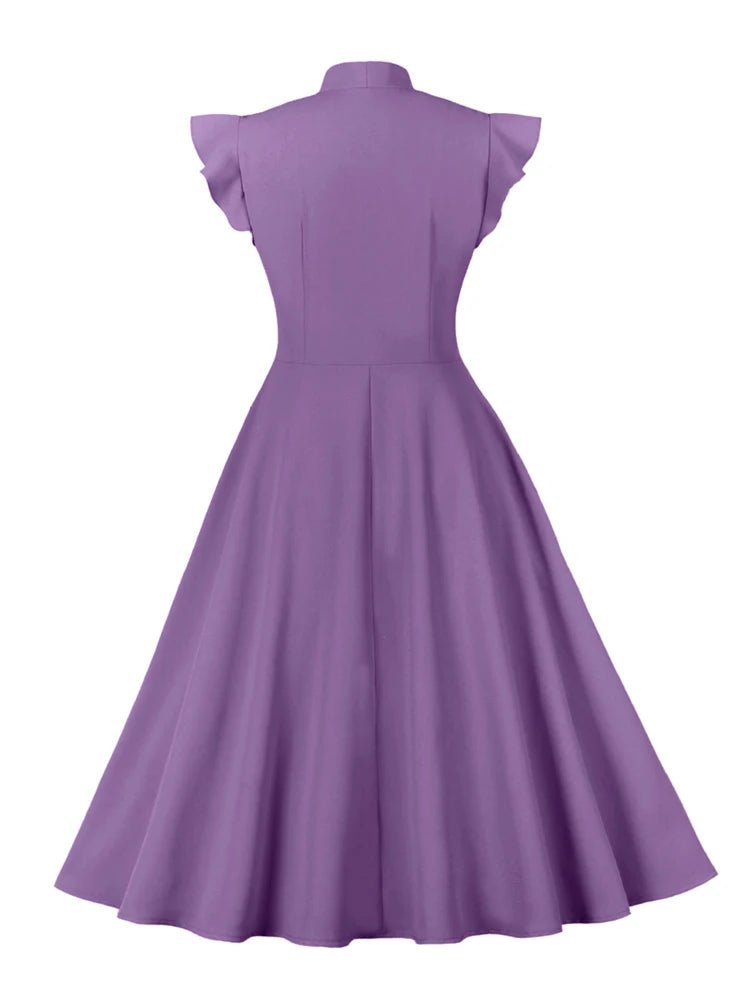 Robe Vintage Sexy Purple Chemise - Louise Vintage
