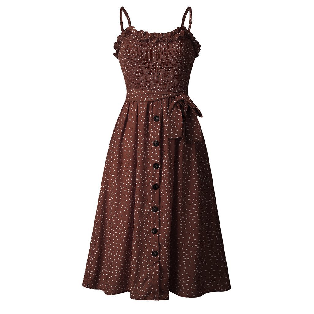 Robe Vintage Sixties Marron - Louise Vintage