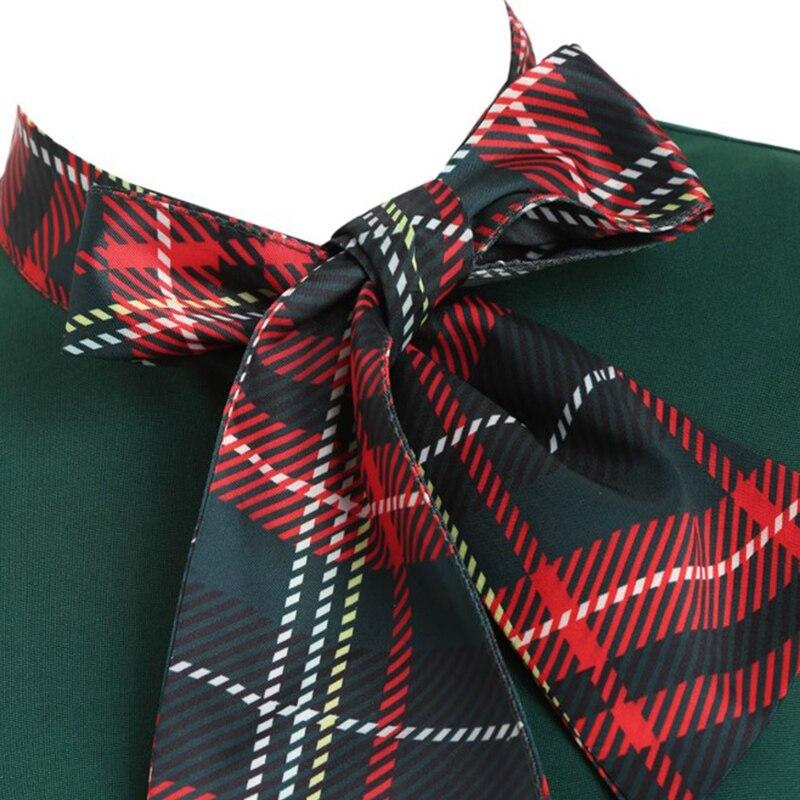 Robe Vintage Tartan Vert - Louise Vintage