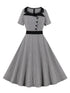 Robe Vintage Tendance Gris - Louise Vintage
