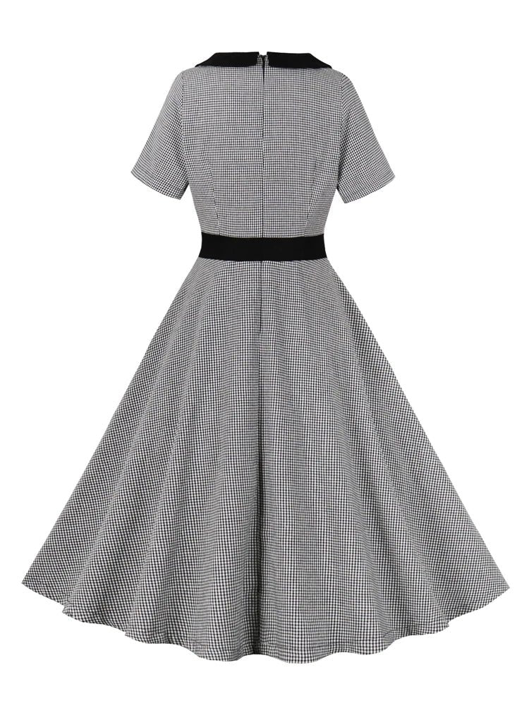 Robe Vintage Tendance Gris - Louise Vintage