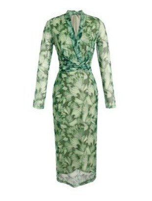 Robe Vintage Verte Années 40 - Louise Vintage