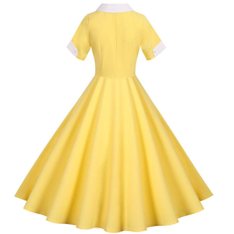 Robe Vintage<br> 50s Jaune - Louise Vintage