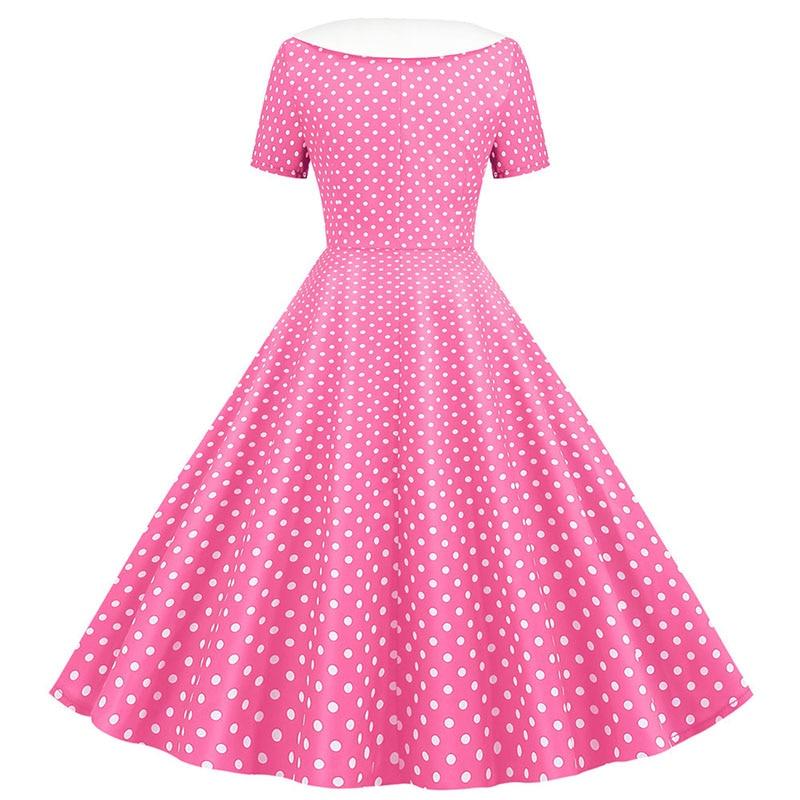Robe Vintage<br> Année 40 Rose - Louise Vintage