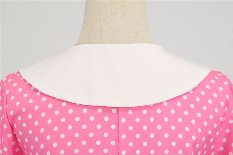 Robe Vintage<br> Année 40 Rose - Louise Vintage