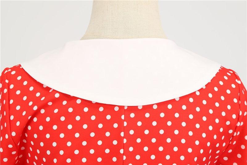 Robe Vintage<br> Année 40 Rouge - Louise Vintage