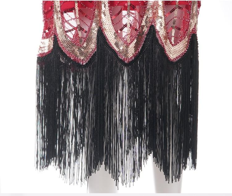 Robe Vintage<br> Années 20 Gatsby Rouge - Louise Vintage