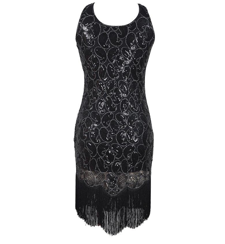 Robe Vintage<br> Années 20 Sexy Noir - Louise Vintage