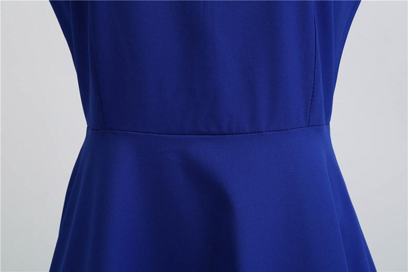 Robe Vintage<br> Dentelle Bleu - Louise Vintage