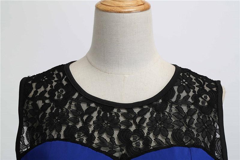 Robe Vintage<br> Dentelle Bleu - Louise Vintage