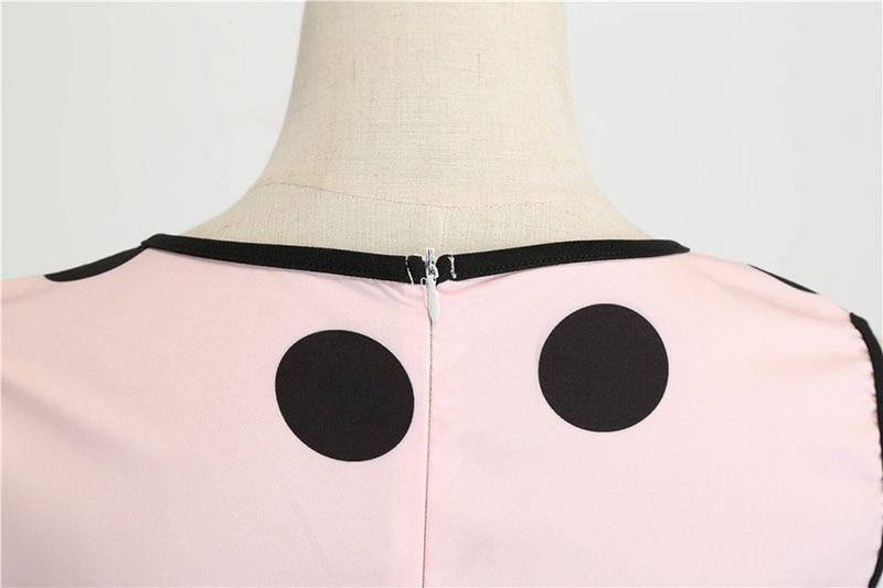 Robe Vintage<br> été Rose Pois - Louise Vintage