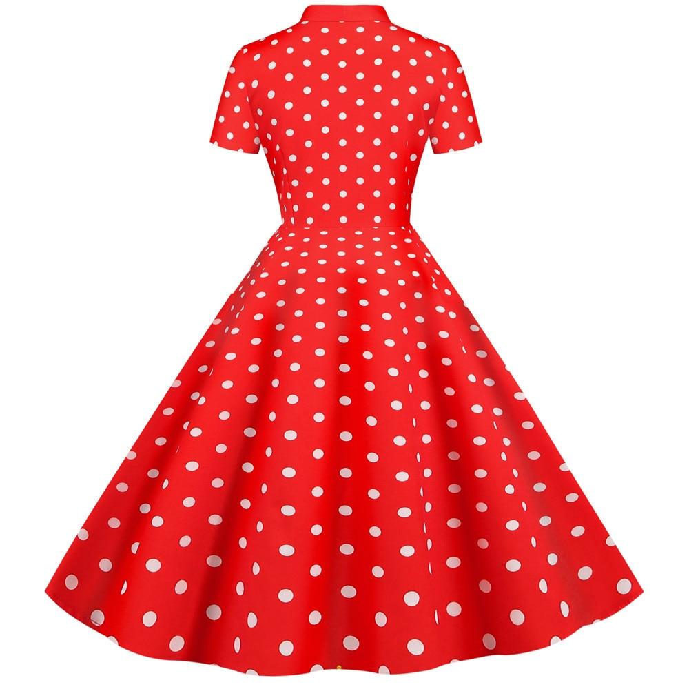 Robe Vintage<br> Rétro Rouge - Louise Vintage
