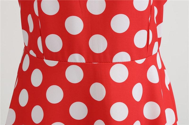 Robe Vintage<br> Rockabilly Rouge Pois Blancs - Louise Vintage