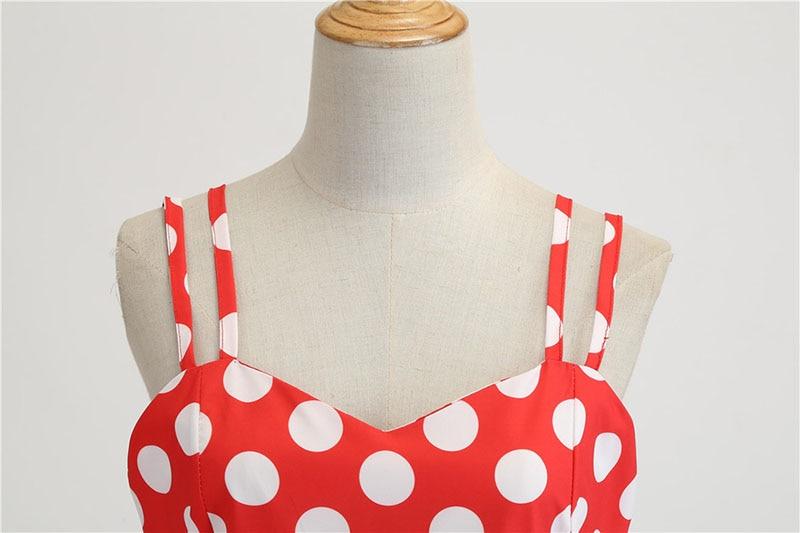Robe Vintage<br> Rockabilly Rouge Pois Blancs - Louise Vintage