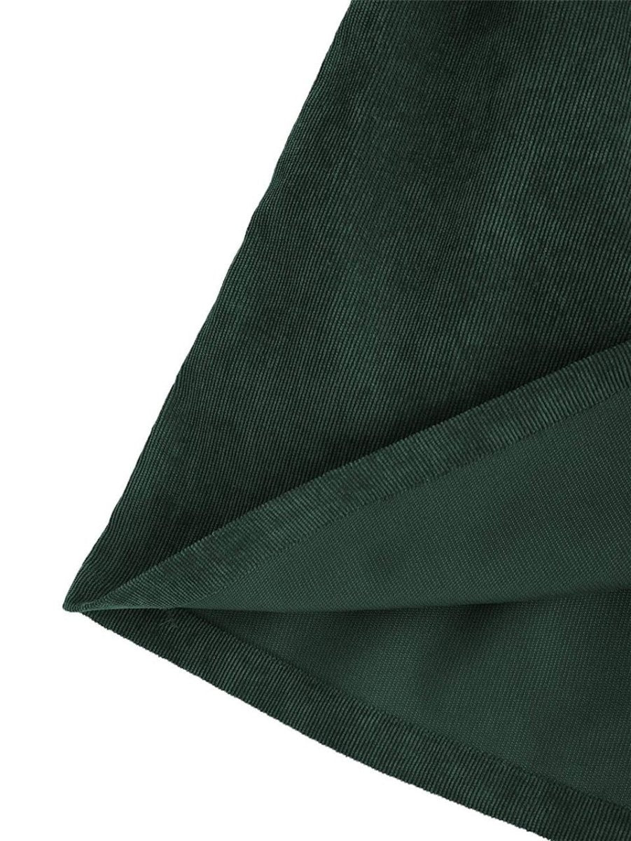 Robe Vintage<br> Velour Ado Verte - Louise Vintage